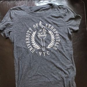 Aeropostale Grey Graphic Tee
